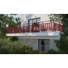 •	Ambiance 3D - Garde-corps Zita 0 lisse - RAL 3004