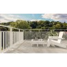 Ambiance 3D - Garde-corps Zita 0 lisse - RAL 9016
