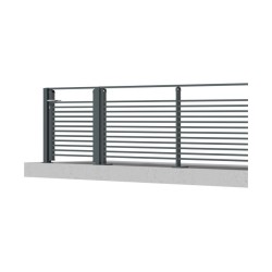 Garde-corps aluminium vitré Zaria