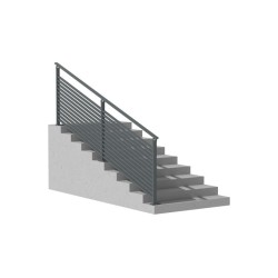 Garde-corps aluminium vitré Zaria
