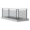 Garde-corps aluminium vitré Zaria