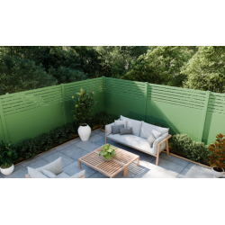 Ambiance 3D - Brise-vue Smartkit - barreaux de 150 et lames de 160 pas de 80 - RAL 6021.jpg